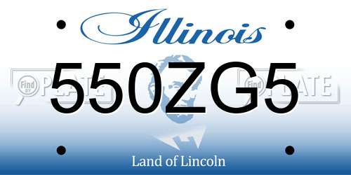550ZG5 Illinois License Plate