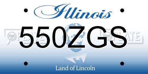 550ZGS Illinois License Plate