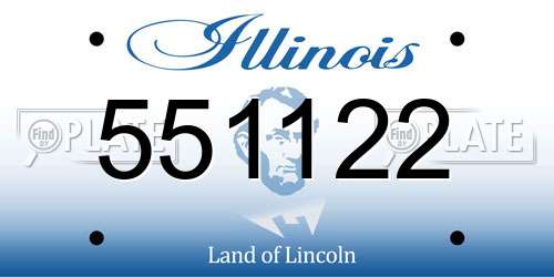 551122 Illinois License Plate