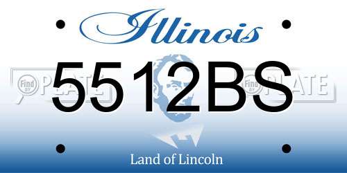 5512BS Illinois License Plate