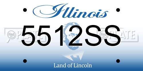 5512SS Illinois License Plate