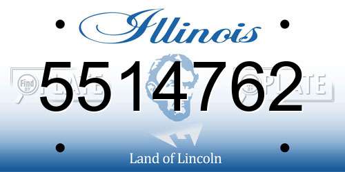 5514762 Illinois License Plate