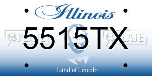 5515TX Illinois License Plate