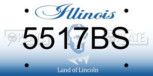 5517BS Illinois License Plate