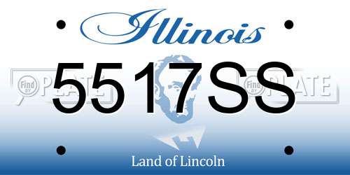 5517SS Illinois License Plate