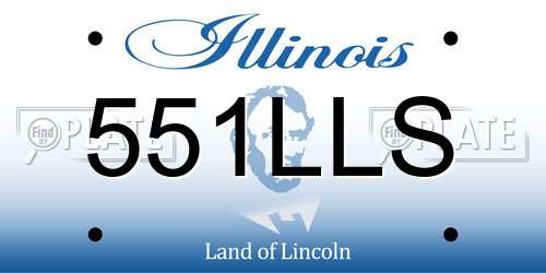 551LLS Illinois License Plate