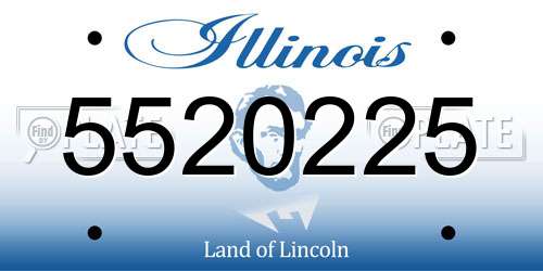 5520225 Illinois License Plate