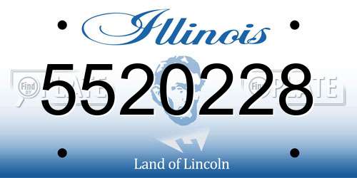 5520228 Illinois License Plate