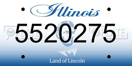 5520275 Illinois License Plate