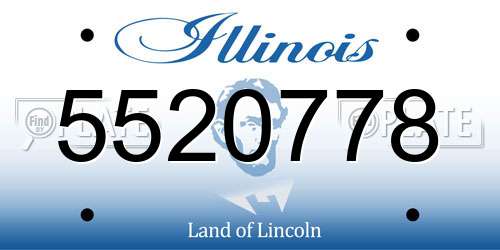 5520778 Illinois License Plate