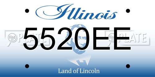 5520EE Illinois License Plate