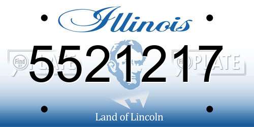 5521217 Illinois License Plate