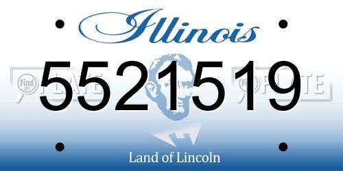 5521519 Illinois License Plate