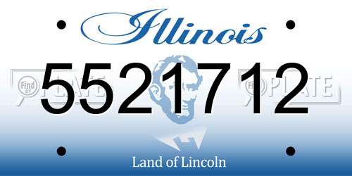 5521712 Illinois License Plate