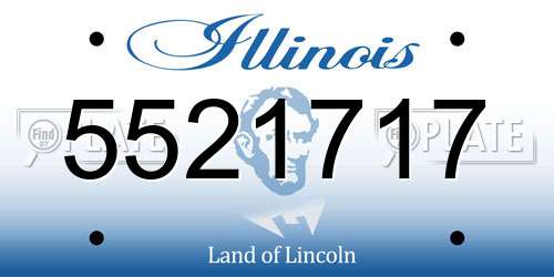 5521717 Illinois License Plate