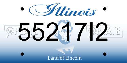 55217I2 Illinois License Plate