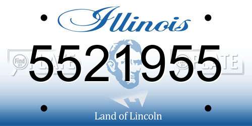 5521955 Illinois License Plate