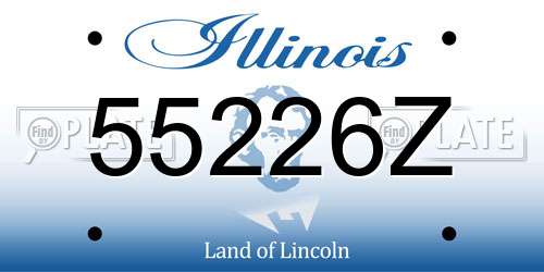 55226Z Illinois License Plate