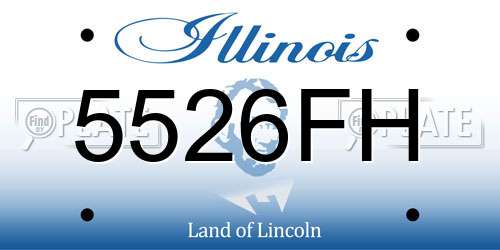 5526FH Illinois License Plate