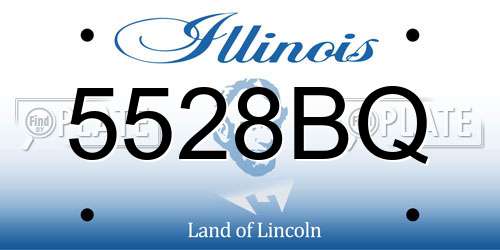 5528BQ Illinois License Plate