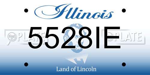 5528IE Illinois License Plate