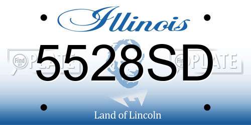 5528SD Illinois License Plate