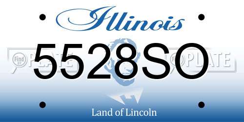 5528SO Illinois License Plate