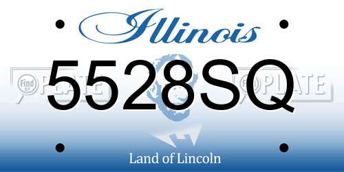 5528SQ Illinois License Plate