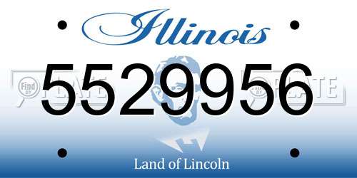5529956 Illinois License Plate