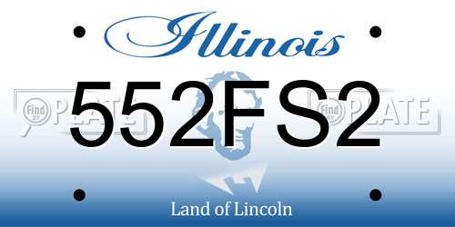 552FS2 Illinois License Plate