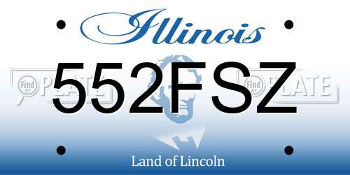 552FSZ Illinois License Plate
