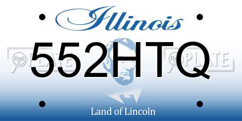 552HTQ Illinois License Plate