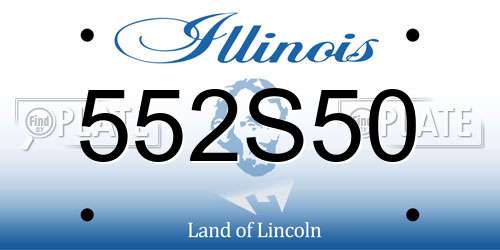 552S50 Illinois License Plate