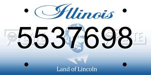 5537698 Illinois License Plate