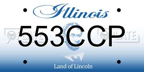 553CCP Illinois License Plate