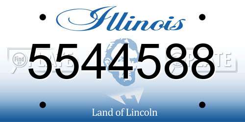 5544588 Illinois License Plate