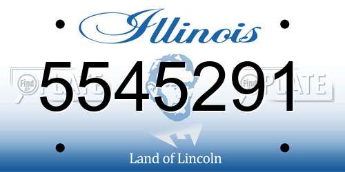 5545291 Illinois License Plate