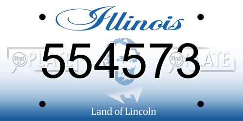 554573 Illinois License Plate