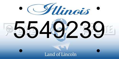 5549239 Illinois License Plate