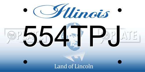 554TPJ Illinois License Plate