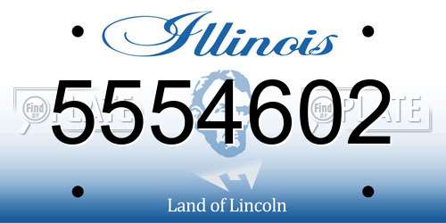 5554602 Illinois License Plate