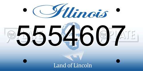 5554607 Illinois License Plate