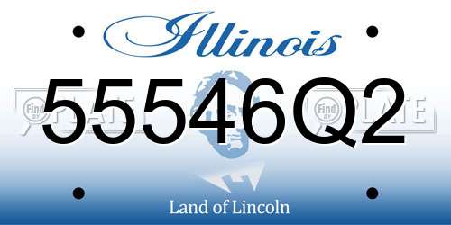 55546Q2 Illinois License Plate