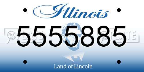5555885 Illinois License Plate