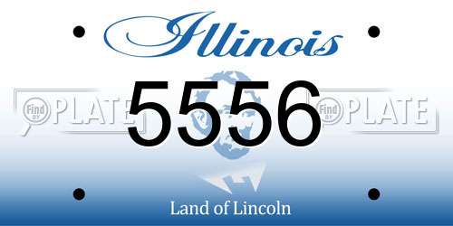 5556 Illinois License Plate