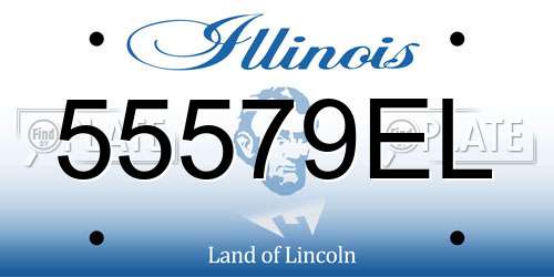 55579EL Illinois License Plate