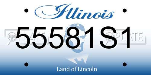 55581S1 Illinois License Plate