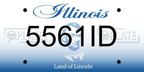 5561ID Illinois License Plate