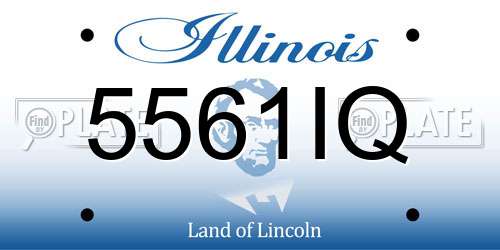 5561IQ Illinois License Plate