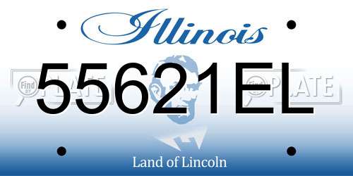 55621EL Illinois License Plate